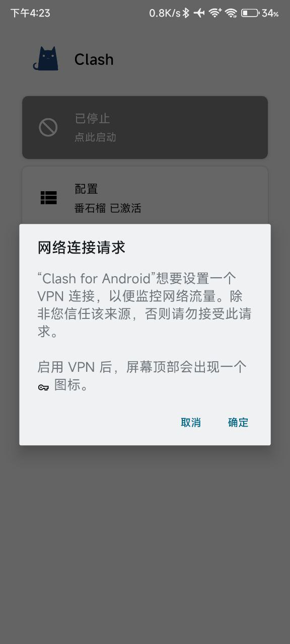 番石榴安卓第三方客户端Clash教程-导入番石榴订阅步骤6 番石榴安卓第三方客户端Clash教程-导入番石榴订阅步骤6